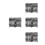 4Pcs Silver Pirate Chest Toy Boxes Plastic Keepsake Storage for Kids 8