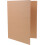 5Pcs Light Brown Kraft Paper Binder Cover A4 4 Ring Notebook Shell 3