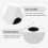 White ABS Microphone Flag Station Triangle Shape for Interviews 6