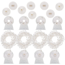 4Sets White Plastic Roller Blind Connector Kit for Home Curtain Repair