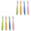 8Pcs Infant Feeding Spoons Soft Safe Silicone Baby Spoon Set Assorted 3