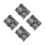 4Pcs Silver Pirate Chest Toy Boxes Plastic Keepsake Storage for Kids 4