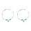 2Pcs Universal Silver Tone Anklets with Light Shape Charms 2