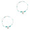 2Pcs Universal Silver Tone Anklets with Light Shape Charms 3