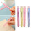 8Pcs Non-Toxic Pen Shape Erasers Assorted Colors for Student Use 7