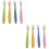 8Pcs Infant Feeding Spoons Soft Safe Silicone Baby Spoon Set Assorted 6