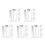 20Pcs Plastic Scribing Ruler Transparent Crack Width Gauge 10