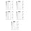 20Pcs Plastic Scribing Ruler Transparent Crack Width Gauge 8