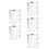 20Pcs Plastic Scribing Ruler Transparent Crack Width Gauge 6