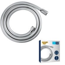 Mangueira de chuveiro - GROHE VitalioFlex 28743002 - 1,5m - Antienrolamento e torção - Conexão universal - Superfície lisa - Cromado