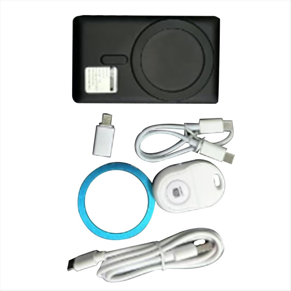 Black Wireless Magnetic Selfie Monitor For Mirroring Enhanced Rear Camera Viewing