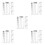 20Pcs Plastic Scribing Ruler Transparent Crack Width Gauge 9
