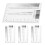 20Pcs Plastic Scribing Ruler Transparent Crack Width Gauge 2