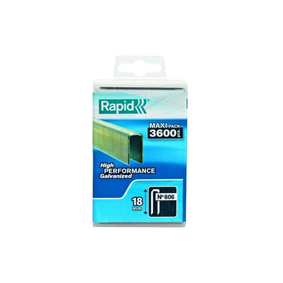 Rapid 3600 Staples N606 18Mm Galvanized