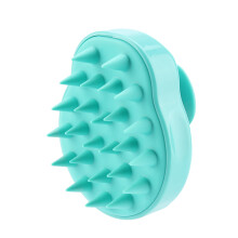 Revolutionary Scalp Care, Silicone Bristle Brush Ergonomic Grip Handle For Deep Scalp Cleansing, Shampoo Brush With Rounded Shape Design Safe For Use