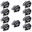 200 Pcs Key ID Label Tags Split Ring Keyring Keychain Black 1