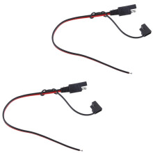 2Pieces 18AWG Solar Battery SAE Harness DIY Extension Line Connector C