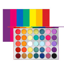 Fluweelzachte matte glinsterende oogschaduwpalette, 35 langdurige kleuren, waterdicht, makkelijk te blenden, glamoureus voor diverse gelegenheden