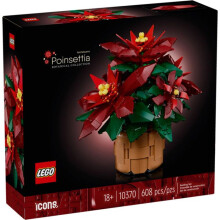 Lego Icons Poinsettia Växtdekoration Byggset För Vuxna 10370