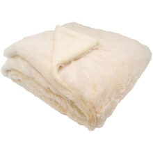Doppelseitige Decke - DOMIVA - Ultra weich und warm - 75 x 100 cm - Creme