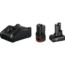 Set of 2 Bosch Professional 12V Batteries GBA 2.0Ah + 4.0Ah - 1600A01NC9