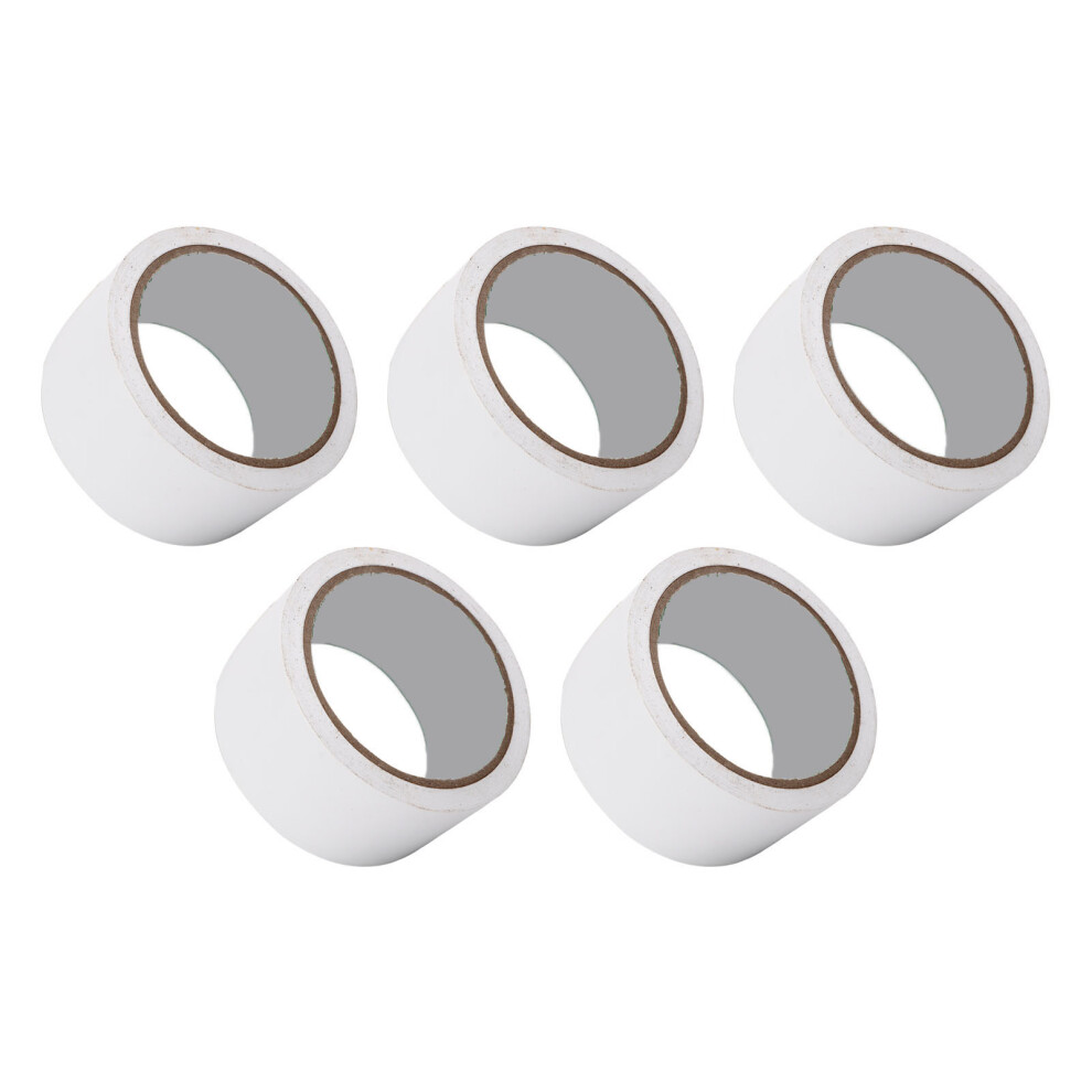 5Pcs 5Cm Pvc Floor Marking Tape For Court, Gym, Sportsfield White 4921372331249