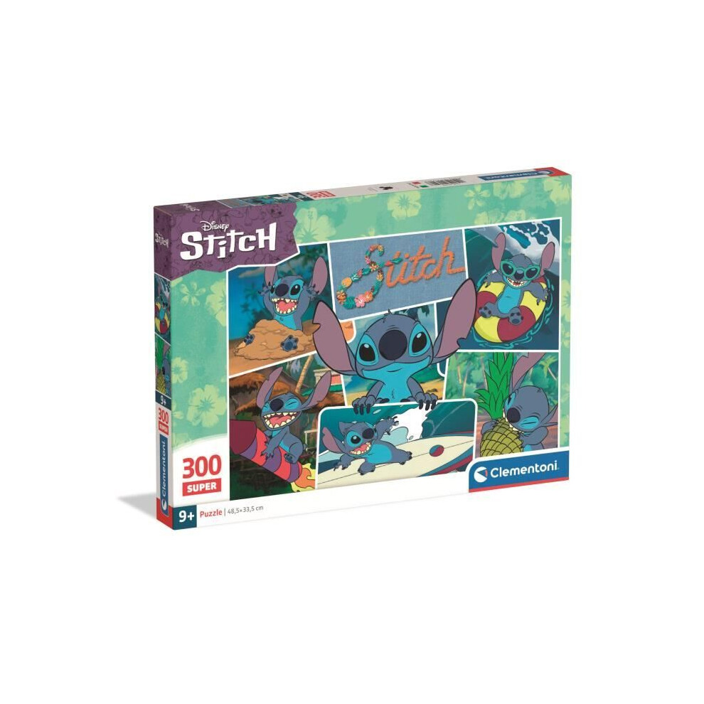 New Clementoni Puzzle Stitch 300 Pieces Super, For Children From 3 Years Old, Cartoon Theme,