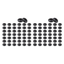 100 Pack Airlock Grommet, Fermenter Cover Ring for Mason Jars, Straws, Airlock, Beer, 1.59 cm OD and 0.95 cm ID