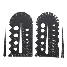 Metrisches und Imperiales Gewindesteigungs-Multi-Gauge-Set Aus Metall, für Arbeiten An Autos, Maschinen und Heimwerkerprojekte