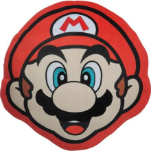 Coussin 3D - MARIO BROS - Mario-Gesicht - Mikrofaser - 40 cm