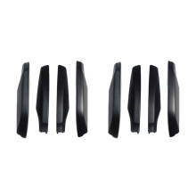Cubierta del Extremo del Riel del Portaequipajes,8 Piezas para Land Prado Fj120 2003-2009 Negro