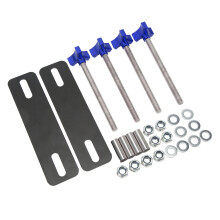 Durable Off Road Traction Mounting Kit 4.72-6.69in Brackets Blue