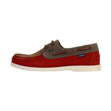 Mocassim de Couro Kaporal Fably - Vermelho-Cinza