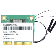 MT7925 WiFi 7 Network Card 5400Mbps 5.3 Tri Band 2.4G 5G 6G WiFi Adapter PCIE Wireless Card with Antenna