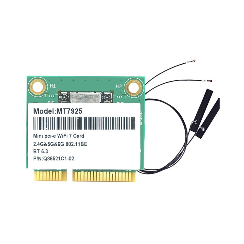 Mt7925 Wifi 7 Network Card 5400Mbps 5.3 Tri Band 2.4G 5G 6G Wifi Adapter Pcie Wireless Card With Antenna 4711062036857