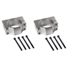 2szt. 52mm Zacisk Silnika Wrzeciona, Aluminiowy Zacisk z 8 Śrubami do Mocowania Silnika Maszyny Grawerującej CNC