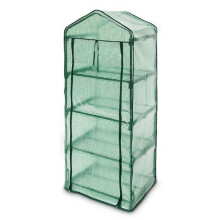 Estufa de jardim metálica 70 x 160 x 50 cm jardinagem planta plástico 1613004