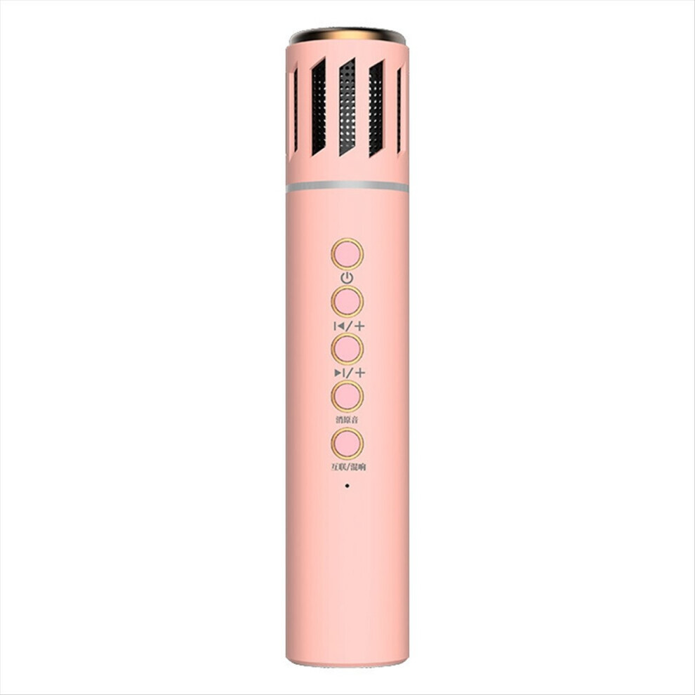 Light/Pink Wireless Bluetooth Portable Hand-Held Mic For Home Ktv Audio Conference Noise Reduction Colorful New Karaoke