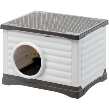 Nicho - FERPLAST - PETVILLA 60 - 54 x 43 x 38,5 cm - Branco / Cinza