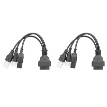 2X dla 3Pin/4Pin 6Pin Motocykl OBD Diagnostyczny Złącze Canbus Kabel OBD2 3 w 1 Kabel z Wtyczką Adapter