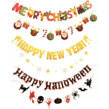Zestaw Girland Dekoracyjnych Świątecznych Christmas New Year Halloween