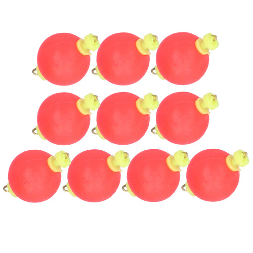 10pcs EVA Fishing Foam Spring Float Bobber Kit, Round, Solid, Multi-Purpose