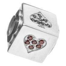 Schmuck - Folli Follie - 3P16F056KR - Glasperle - Grau - Silber 925 - 1 cm