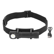 Tough Multi Use Rechargeable Headlamp Super Bright Dual LED2000Lumens High CRI USB Powered Magnetic Detachable Deep Red Light for Running Cycling