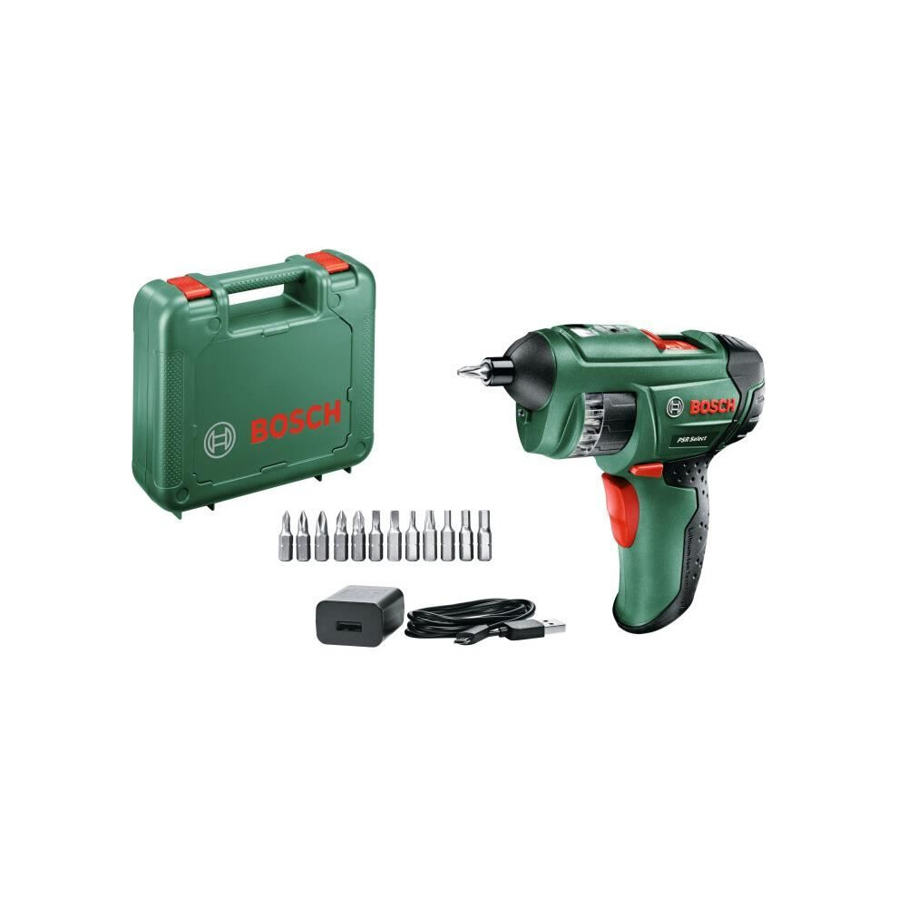 Bosch Cordless Screwdriver - Psr Select (Built-In 3.6V - 1.5Ah Battery With Micro Usb Charging)
