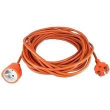 Extensão elétrica - GENÉRICO - H05VVF 2x1,5 - 25 m - Laranja - Utilização externa