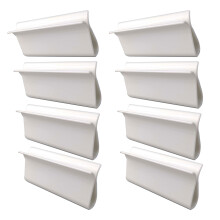 8 Unit Plastic Shade Handles Replacement Motion Quick-White