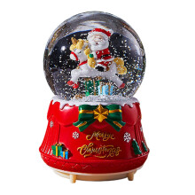 Christmas Snow Globe, Glitter Snow Globe with Music, Children's Snow Globe, Christmas Music Snow Globe