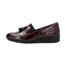 (Red, UK 3.5) Ladies Rieker Tassel Detail Formal Shoe 53751/24