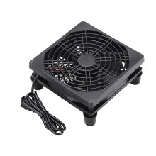 Elektronikkyllösning med 120 mm fläkt, 5V USB-drivet dammtätt filter för DVR, router, modem med mera